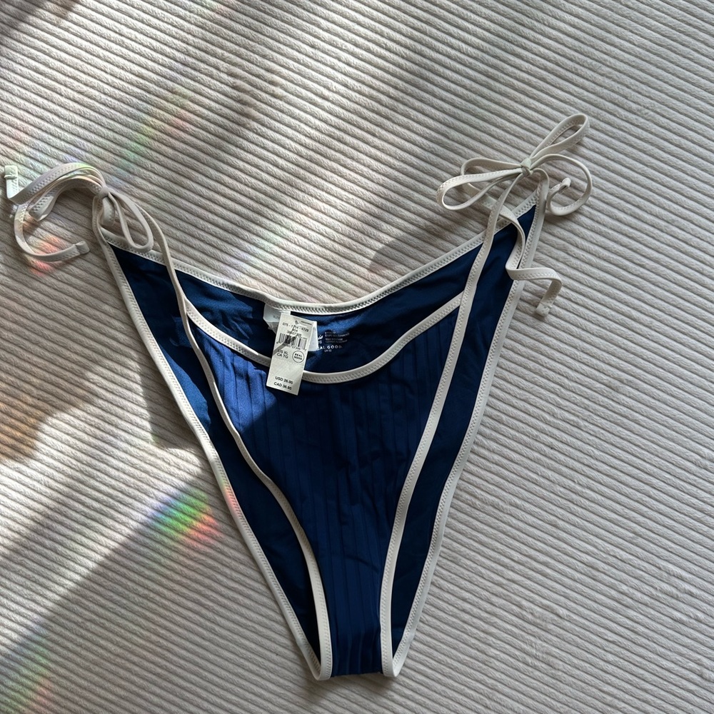 Aerie Blue and White Bikini Bottom